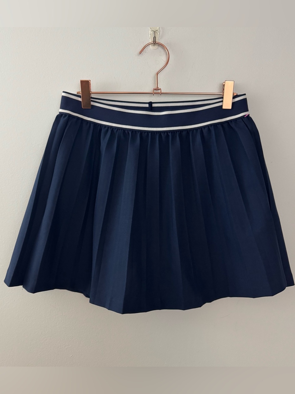 Peter Miller Navy Pleated  with Striped Waistband Skort - UPF 50+ Size S
